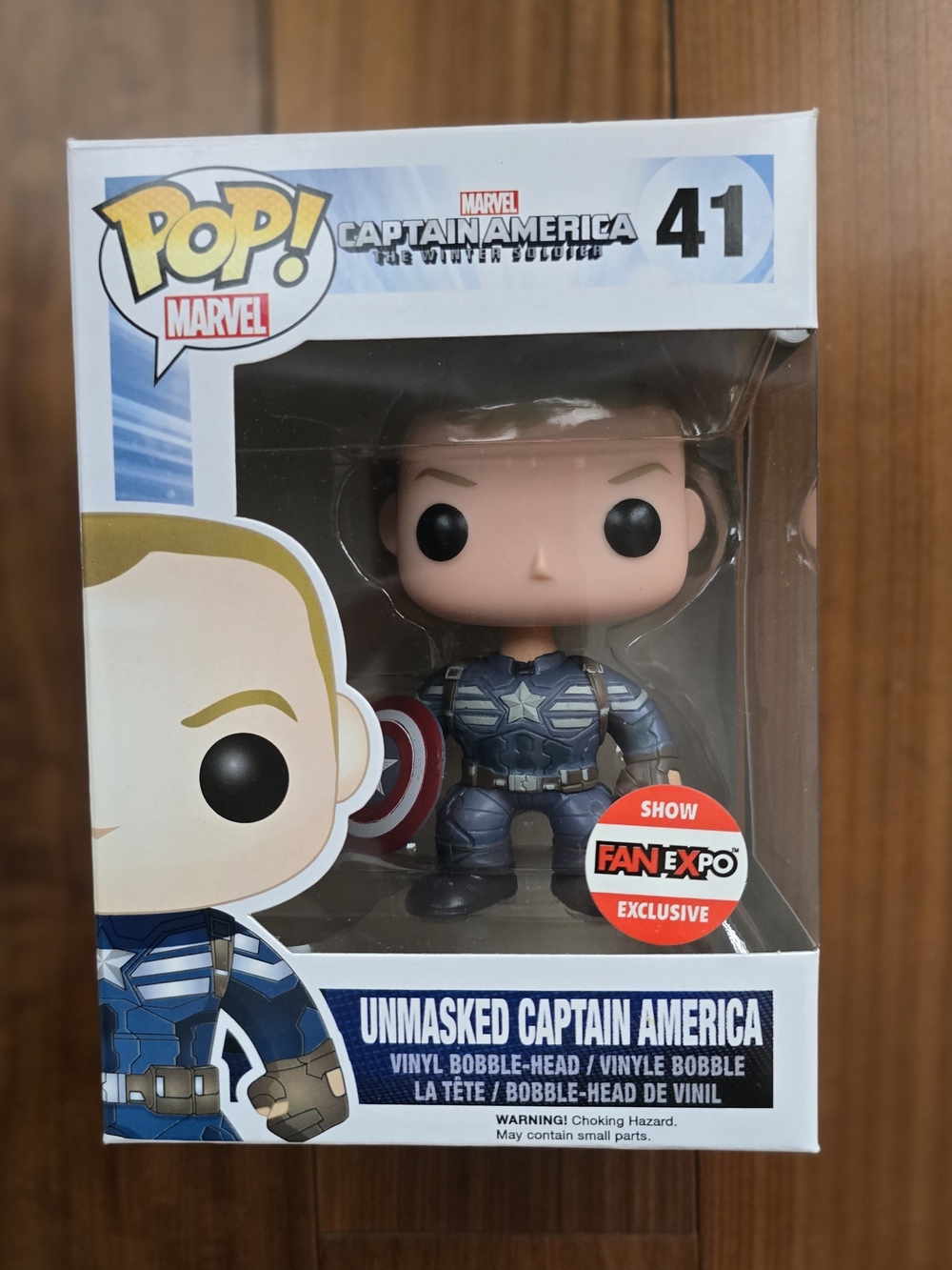 Unmasked Captain America Funko Pop #41